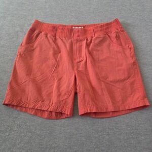 Simms Fishing Products Women XL Salmon Pink Performance Shorts Hiking Outdoor